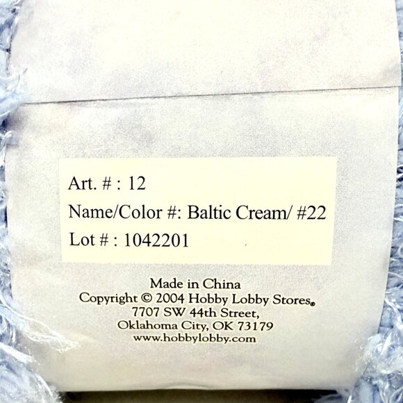 RESERVED FOR MARIA - Yarn Bee Frosting "Baltic Cream" Yarn - Lot of 2 New Skeins - Picture 5 of 6